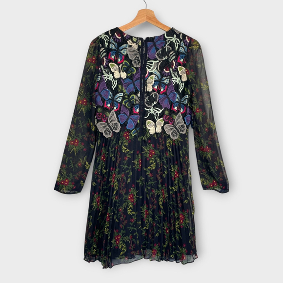 French Connection Dress Sz 4 US Butterfly Crochet Whimsical Fairycore EUC - Picture 6 of 12